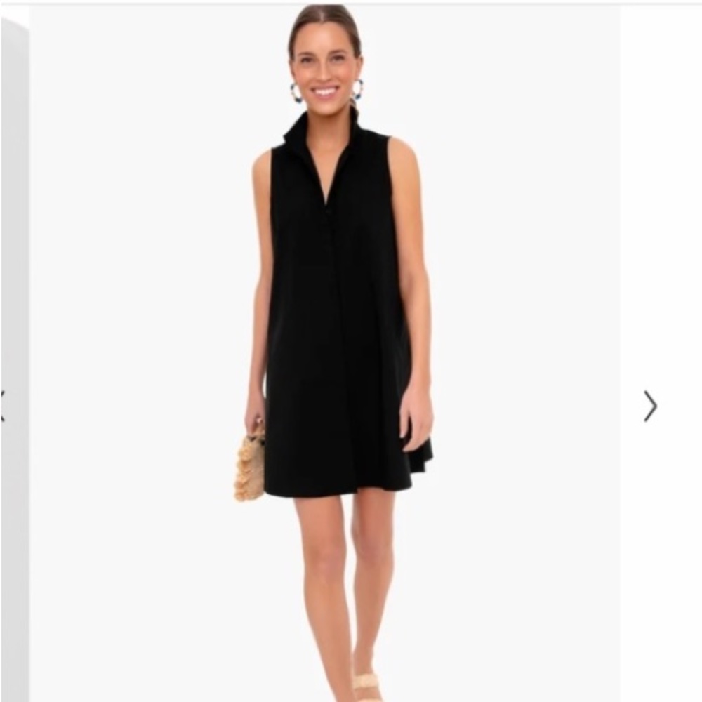 TUCKERNUCK BLACK EUC SLEEVELESS STRETCH CHARLIE DRESS SIZE MEDIUM